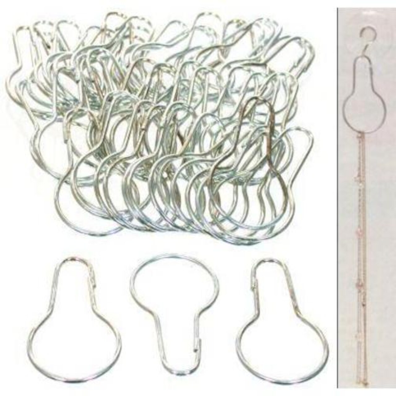100 Chain Shower Curtain Hooks Sorting Organization Window Displays